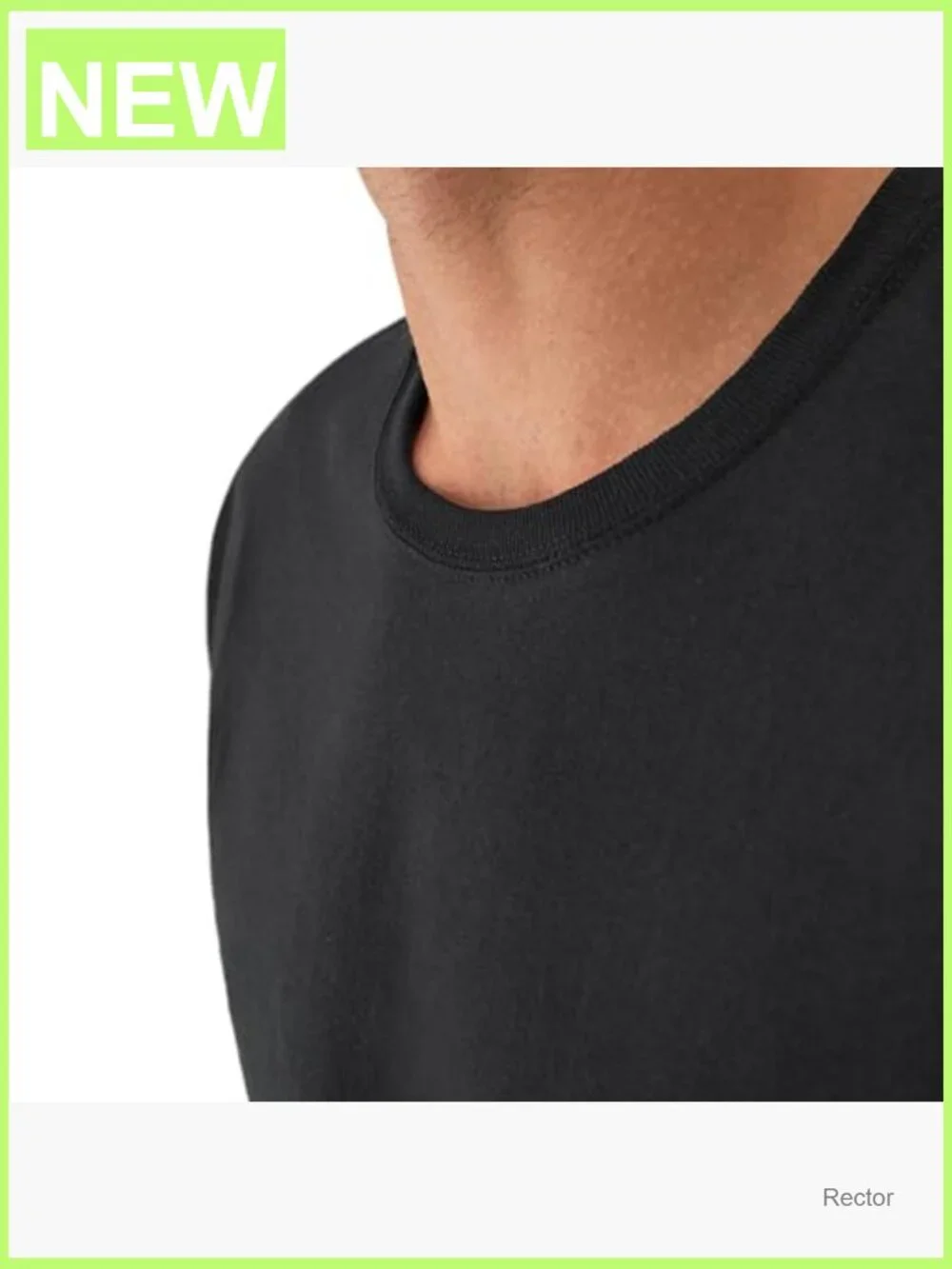 Men's Cotton Undershirts 6-Pack, Crew Neck, Moisture Wicking, Stays Tucked